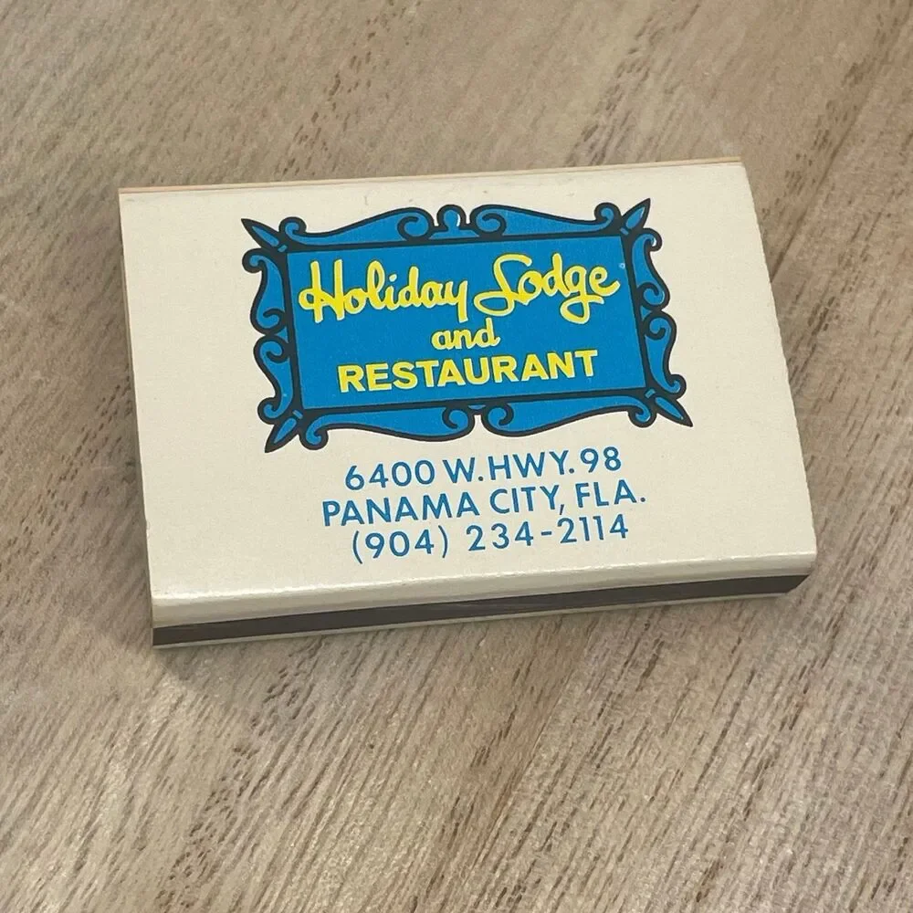 Vintage Holiday Lodge Restaurant Matchbox Panama City FL - Unstruck Full